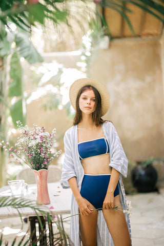 COBALT BANDEAU TOP