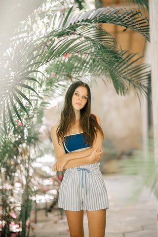 COBALT BANDEAU TOP
