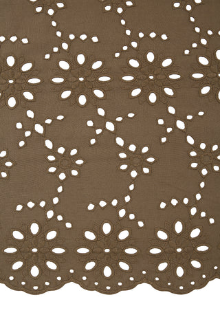 BROWNIE EYELET TUBE DRESS
