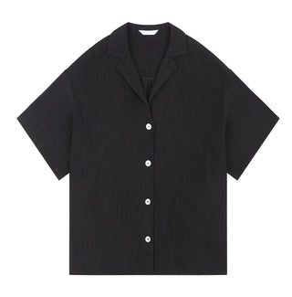 EBONY CREPE SHIRT