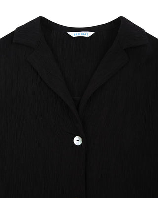 EBONY CREPE SHIRT