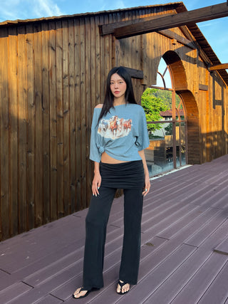 INDIGO GALLOP TEE