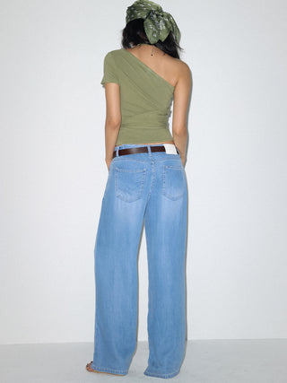 SAGE ONE-SHOULDER TOP