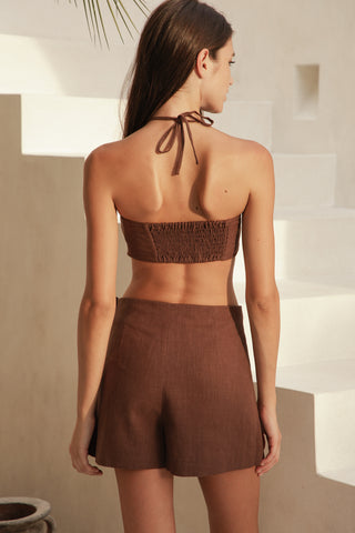 BROWNIE RING HALTER TOP