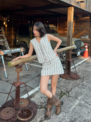SALT BELTED MINI SKORT