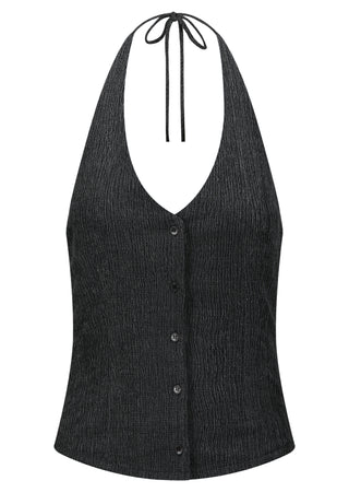 COAL HALTER VEST TOP