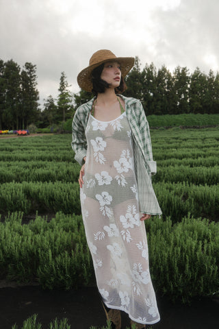 SAGE TIE-FRONT SHIRT