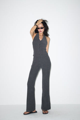 COAL HALTER VEST TOP