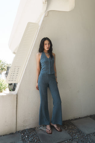 INDIGO HALTER VEST TOP