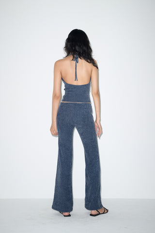 INDIGO HALTER VEST TOP
