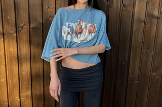 INDIGO GALLOP TEE