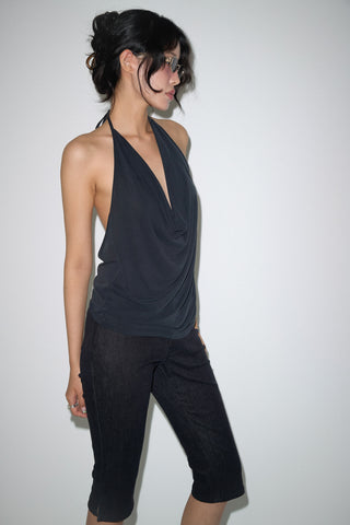 SHADOW FLOW HALTER TOP