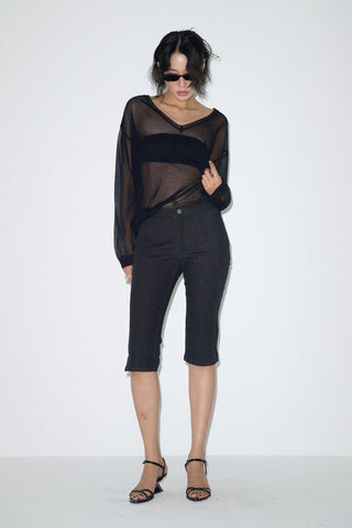 COAL CAPRI PANTS