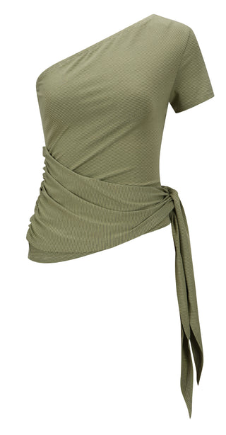 SAGE ONE-SHOULDER TOP