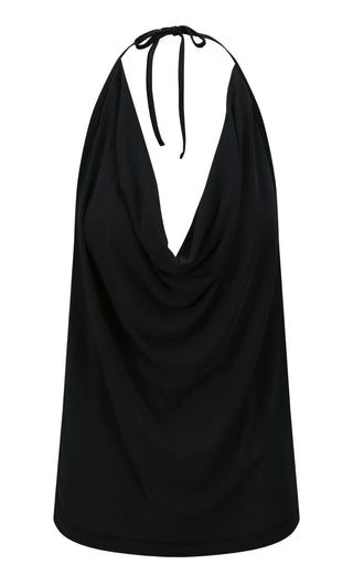 SHADOW FLOW HALTER TOP