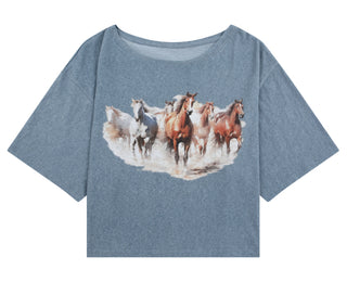 INDIGO GALLOP TEE