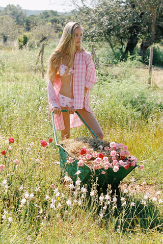 ROSY TIE-FRONT SHIRT