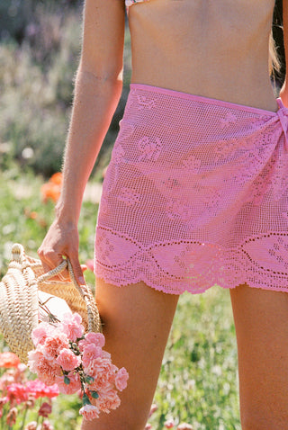GUAVA CROCHET WRAP SKIRT